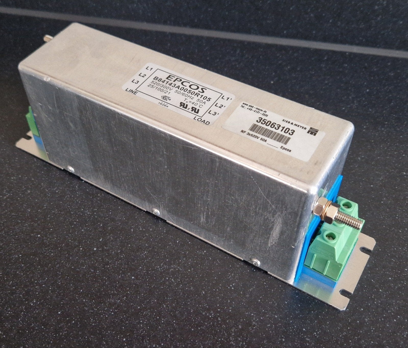 NIEUW! EPCOS B84143A0050R105 Netfilter 3x520V 50A, Ophalen of Verzenden