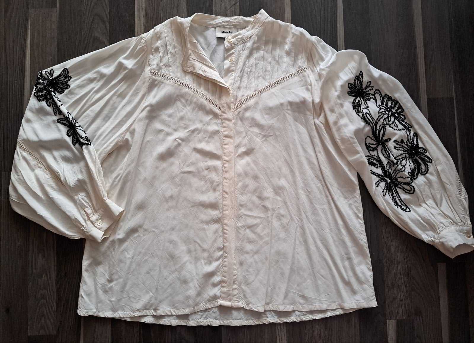 Shoeby blouse met kralen borduurwerk, XXL, Wit, Maat 46/48 (XL) of groter, Ophalen of Verzenden, Zo goed als nieuw
