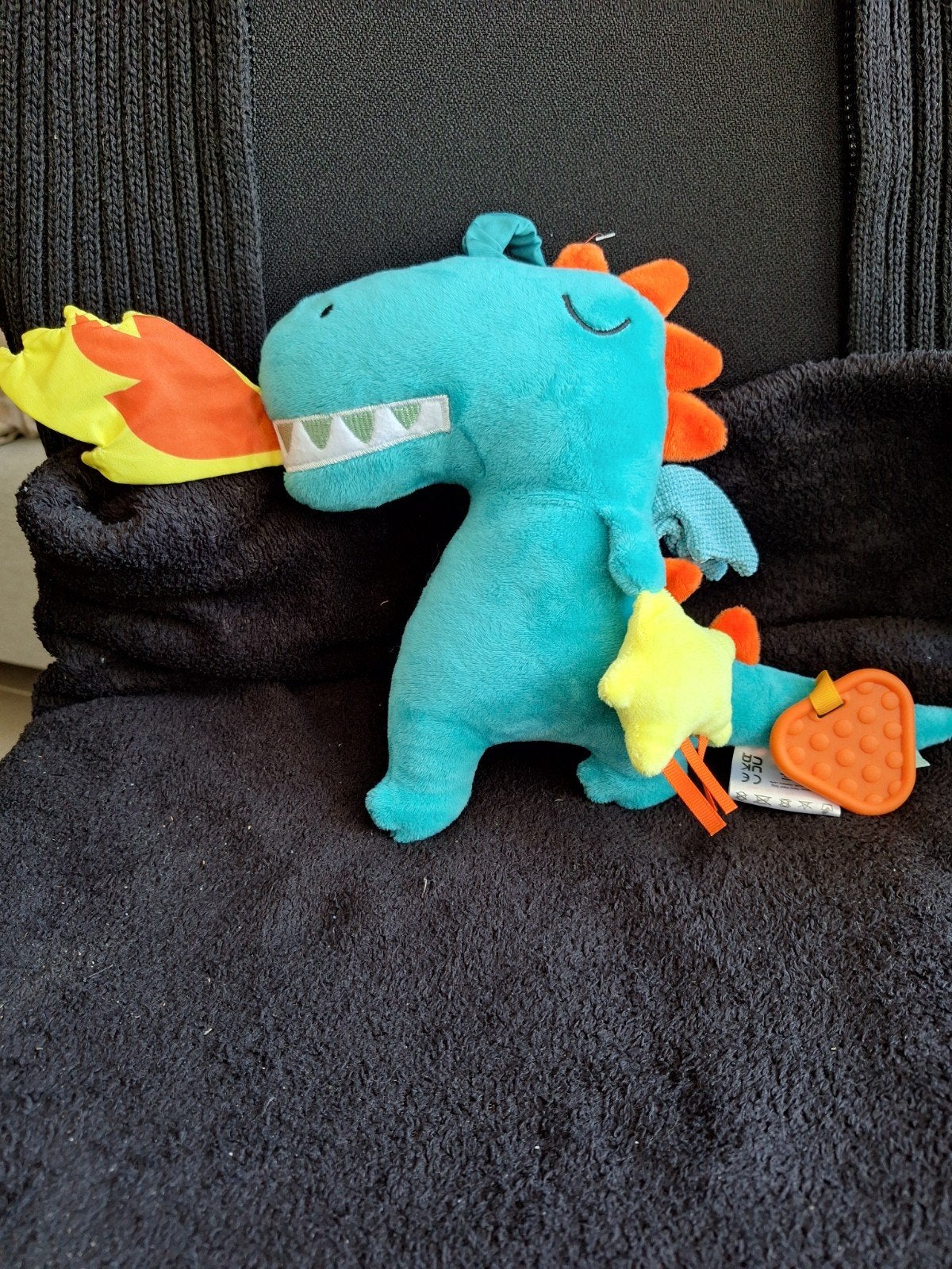 Groene draak knuffel, Kinderen en Baby's, Speelgoed | Knuffels en Pluche, Groen, Cosatto, Onbekend, Ophalen of Verzenden