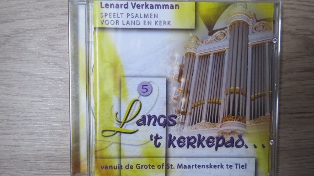 Cd orgel: Langs t kerkepad 5, Lenard Verkamman, Tiel, Ophalen of Verzenden, Zo goed als nieuw, Gospel