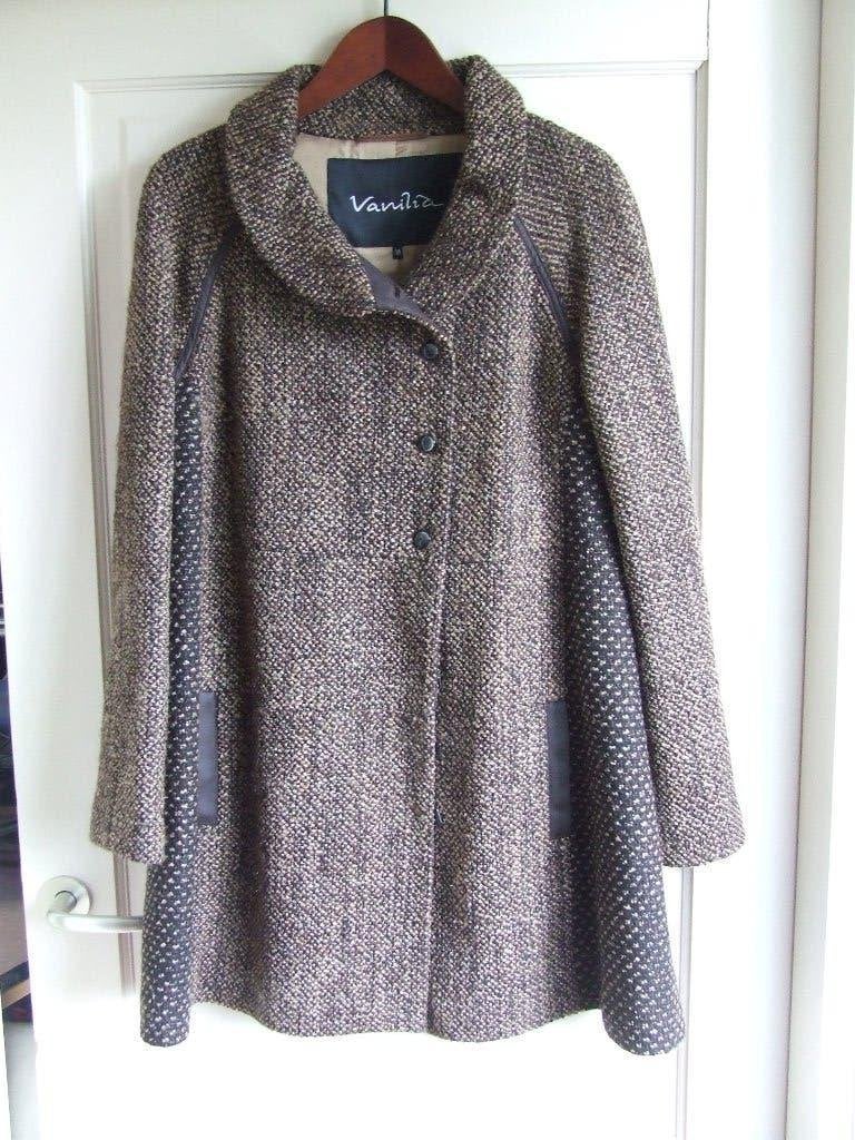 Vanilia nieuwe bruin/beige mantel maat 38, Maat 38/40 (M), Meerkleurig, Vanilia, Nieuw