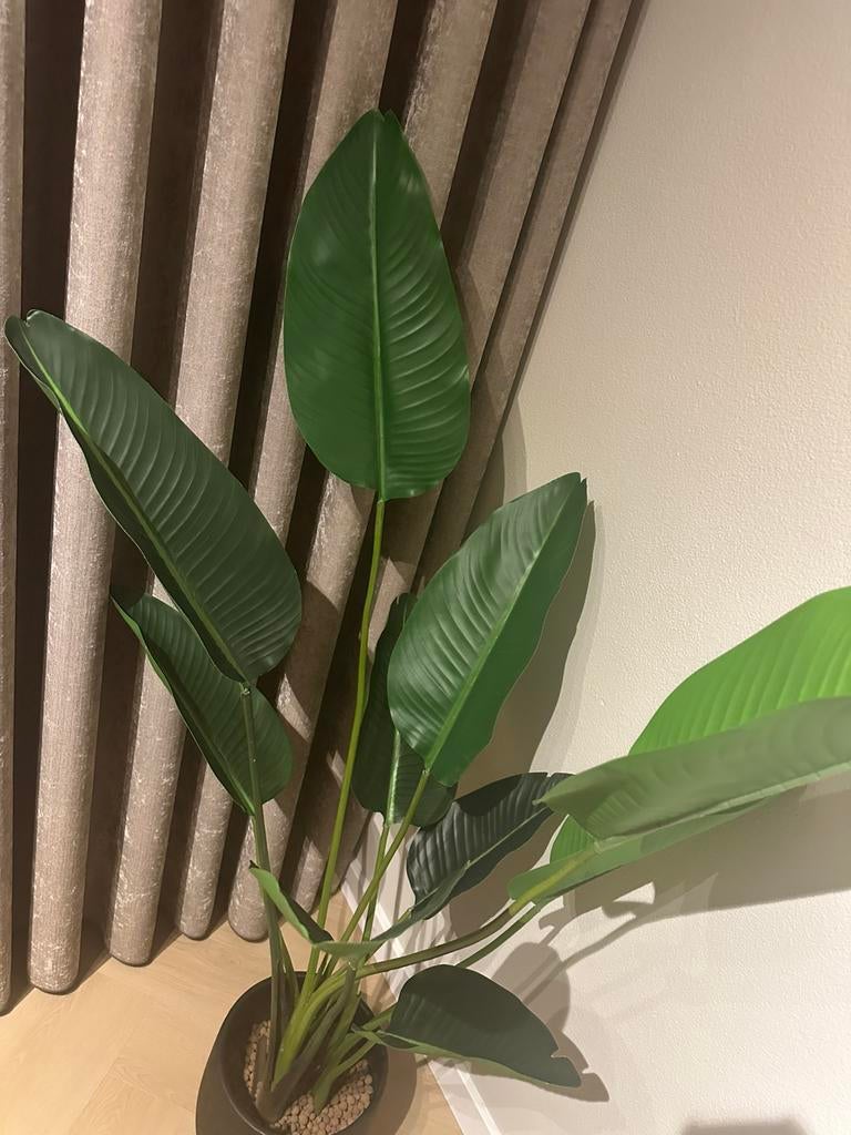 Kunstplant met vaas, Tuin en Terras, Planten | Tuinplanten, Ophalen of Verzenden, Overige soorten, Volle zon
