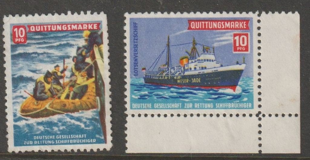 Duitsland sluitzegels reddingswezen, Postzegels en Munten, Ophalen of Verzenden, Overige periodes, Postfris