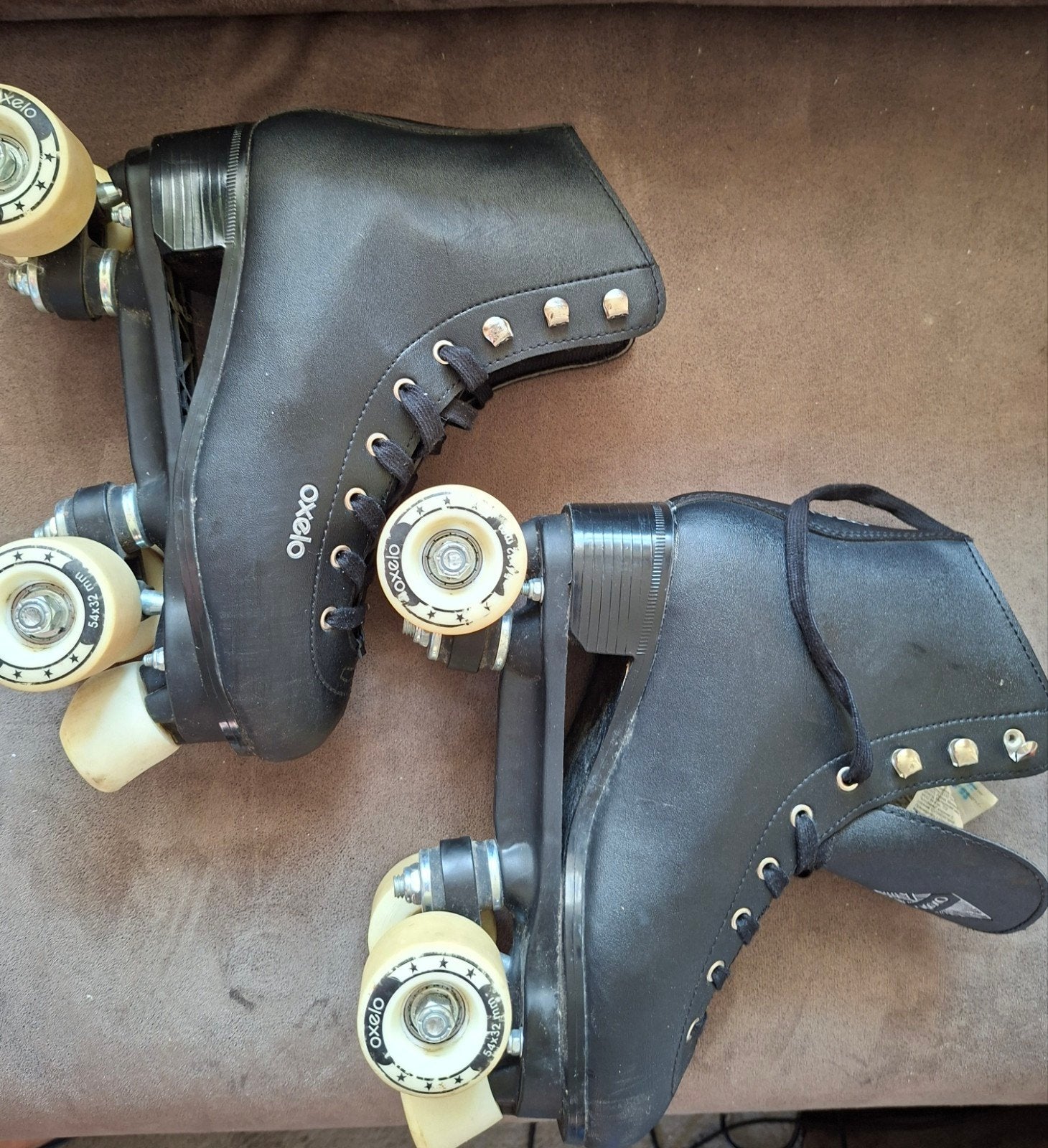 OXELO Kunstrolschaatsen zwart roller skates rolschaatsen 39, Overige merken, Gebruikt, Overige typen, Ophalen of Verzenden