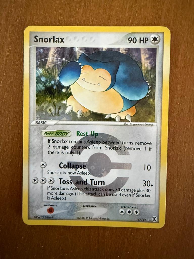 Snorlax 15 Fire red Leaf green (GD), Ophalen of Verzenden, Zo goed als nieuw