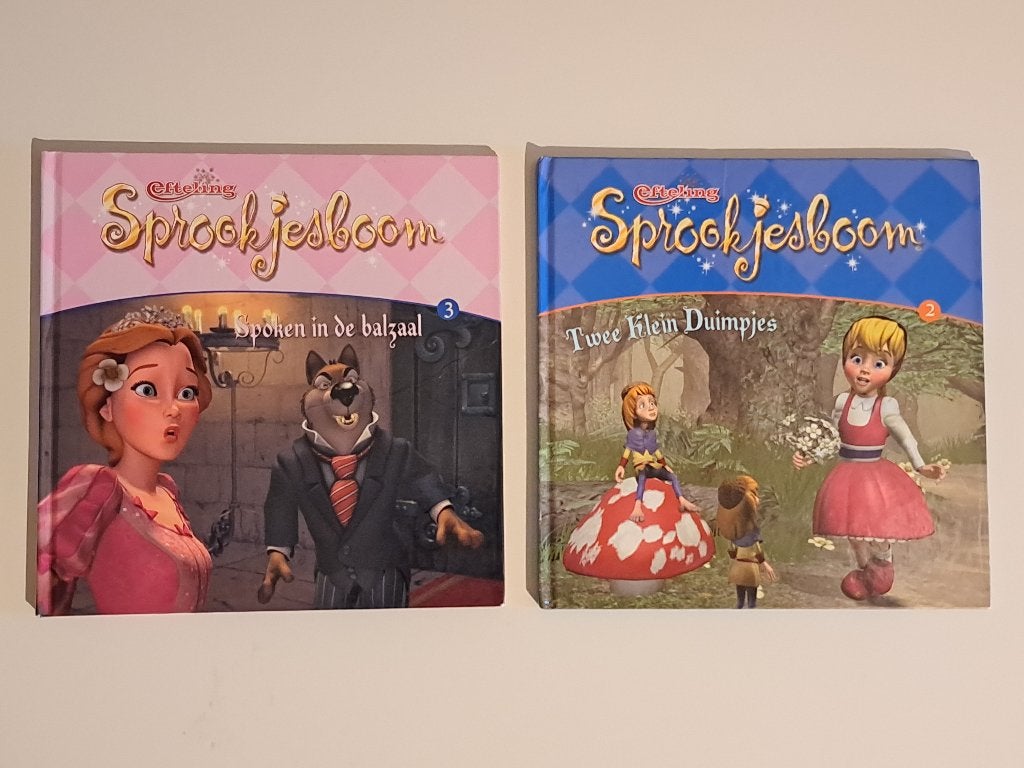 Twee sprookjesboom boeken Efteling Klein Duimpjes en Spoken, Gelezen, Jongen of Meisje, Ophalen of Verzenden, 4 jaar