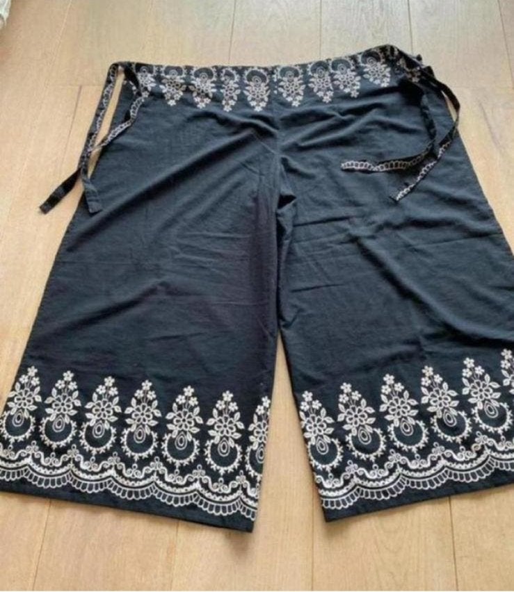 Wikkelbroek one size katoen nieuwstaat, Kleding | Dames, Zwart, Maat 42/44 (L), Ophalen of Verzenden, Zo goed als nieuw