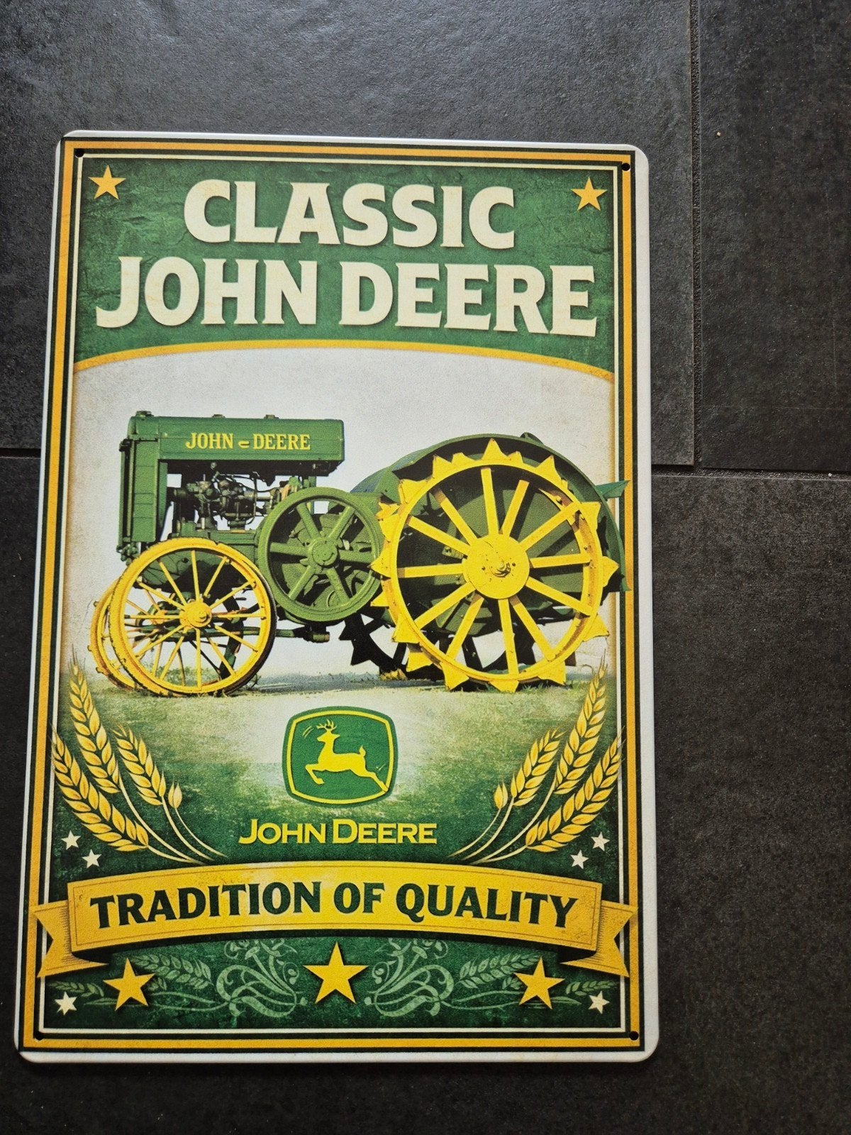 John deere reclamebord, Ophalen of Verzenden, Nieuw, Reclamebord