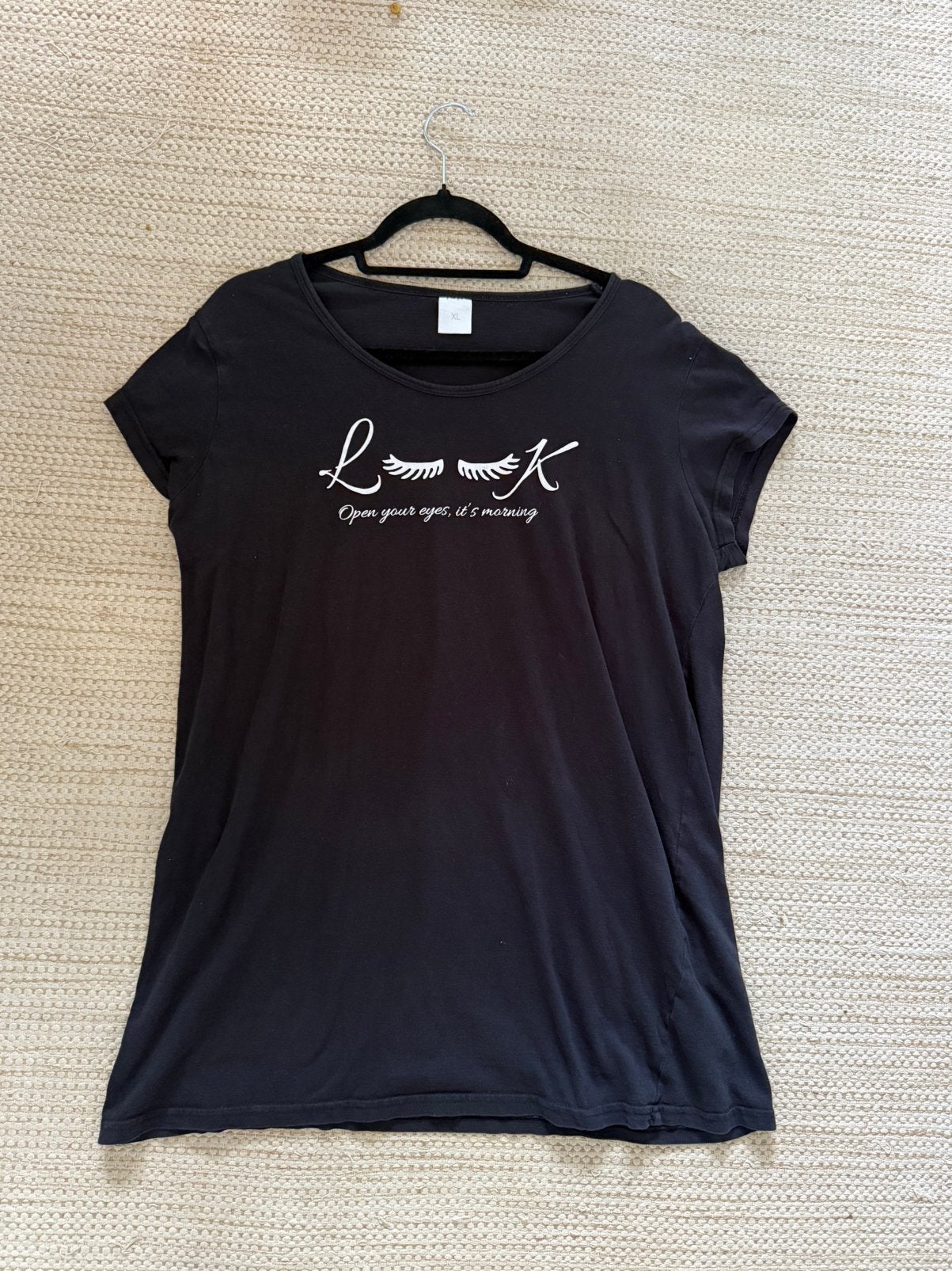 Zwarte pyjama shirt top japon Maat XL, Kleding | Dames, Ophalen of Verzenden, Gedragen, Maat 46/48 (XL) of groter