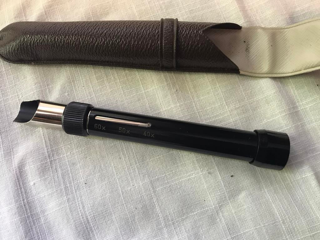 Draagbare Microscoop 40x-60x met Etui, Ophalen of Verzenden, Zo goed als nieuw, Minder dan 400x, Biologische microscoop
