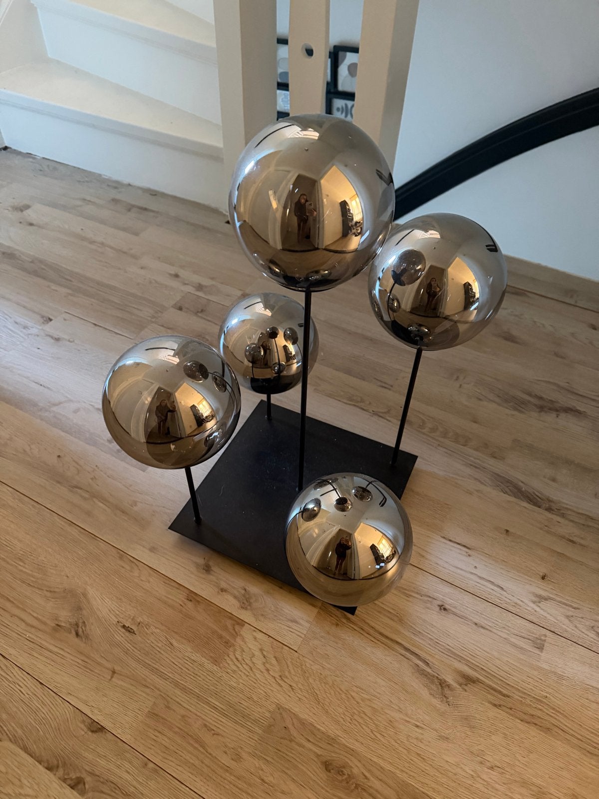Hanglamp smoke groom ballen, Ophalen of Verzenden, Zo goed als nieuw, Metaal