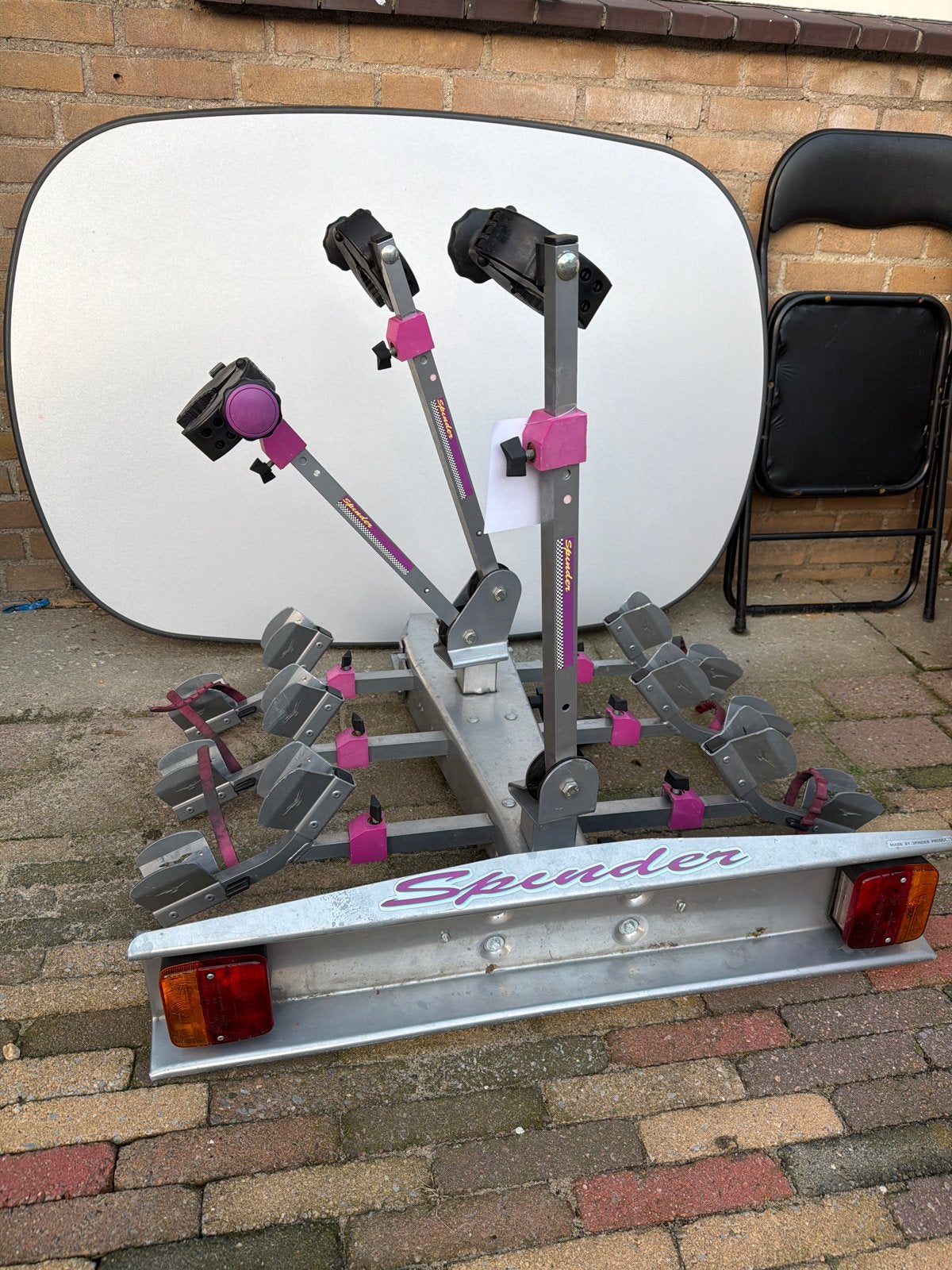 Spinder RC-3-F Trekhaak Fietsendrager voor 3 fietsen, Ophalen of Verzenden, 3 fietsen of meer, Gebruikt, Trekhaakdrager