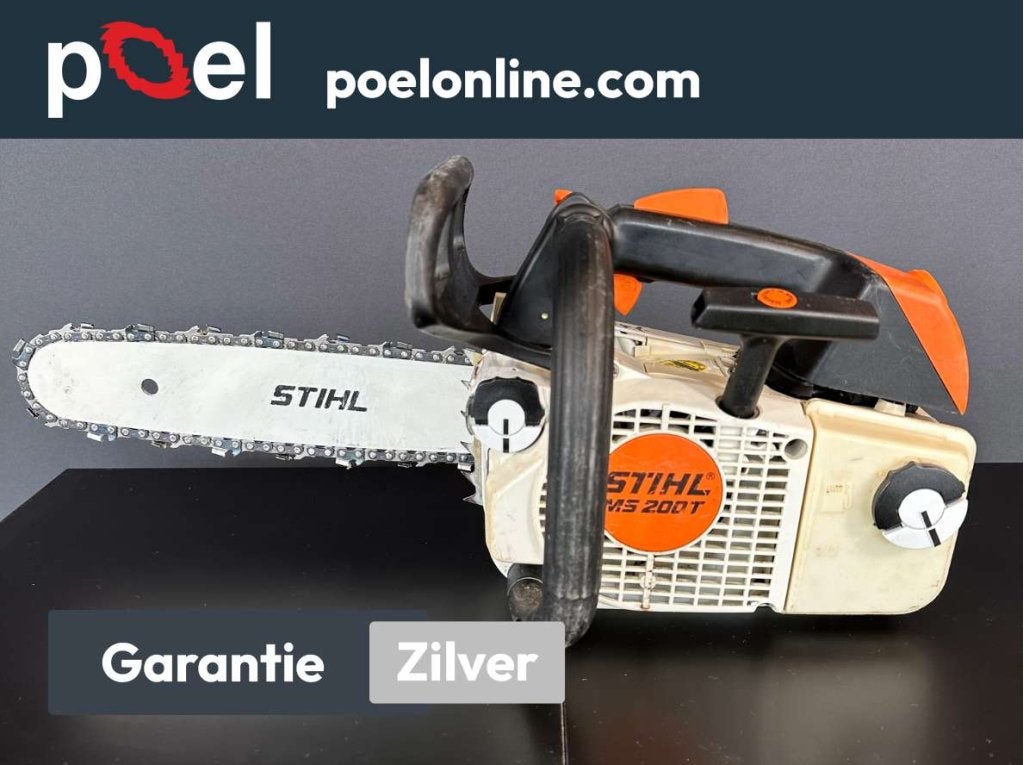 STIHL MS 200T professionele klimzaag Met 6 maanden garantie!, Niet ingevuld, Niet ingevuld, Ophalen of Verzenden, Zo goed als nieuw