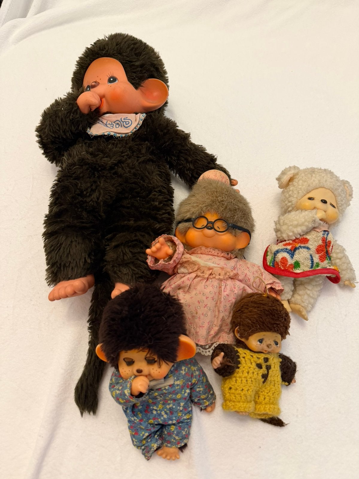 Monchichi knuffels, Ophalen of Verzenden, Zo goed als nieuw, Aap, Overige merken