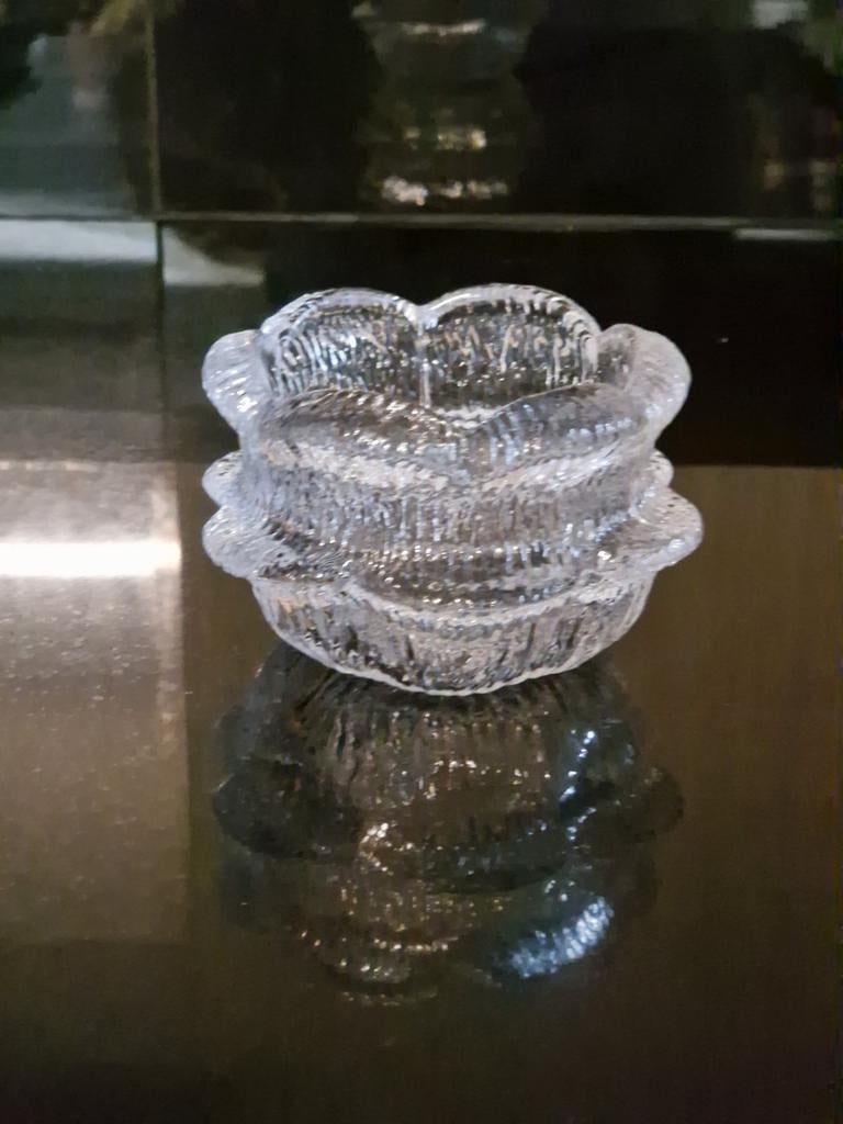 Vintage Holmegaard Waxinelichthouder"Waterlelie"Sidse Werner, Ophalen of Verzenden