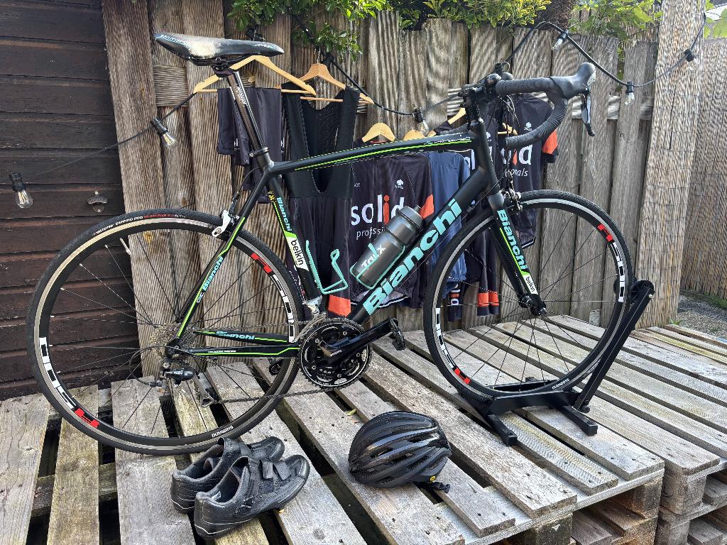 Racefiets Bianchi, Fietsen en Brommers, 28 inch, Gebruikt, Aluminium, 57 tot 61 cm