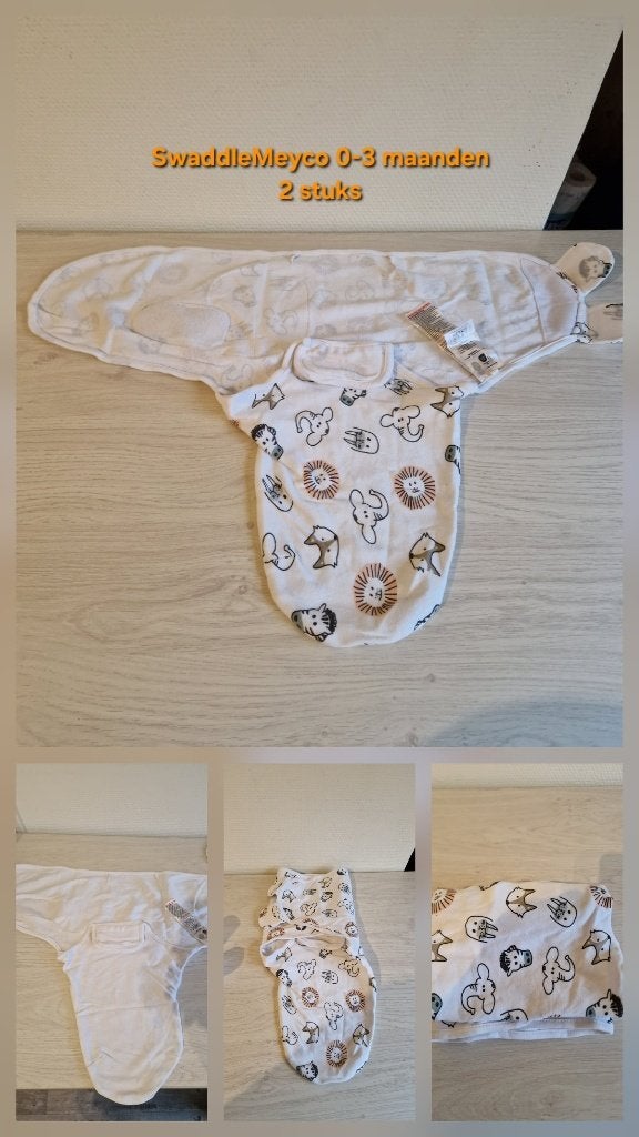 Nieuwe baby inbakerdoek 2 stuks 0-3 maanden, Ophalen, Nieuw, Bakerzak of Bakerdoek