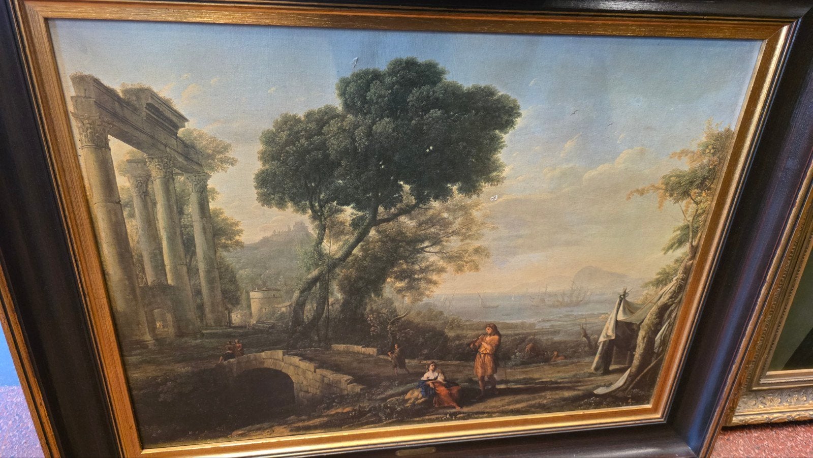 Groot antiek schilderij, Ophalen