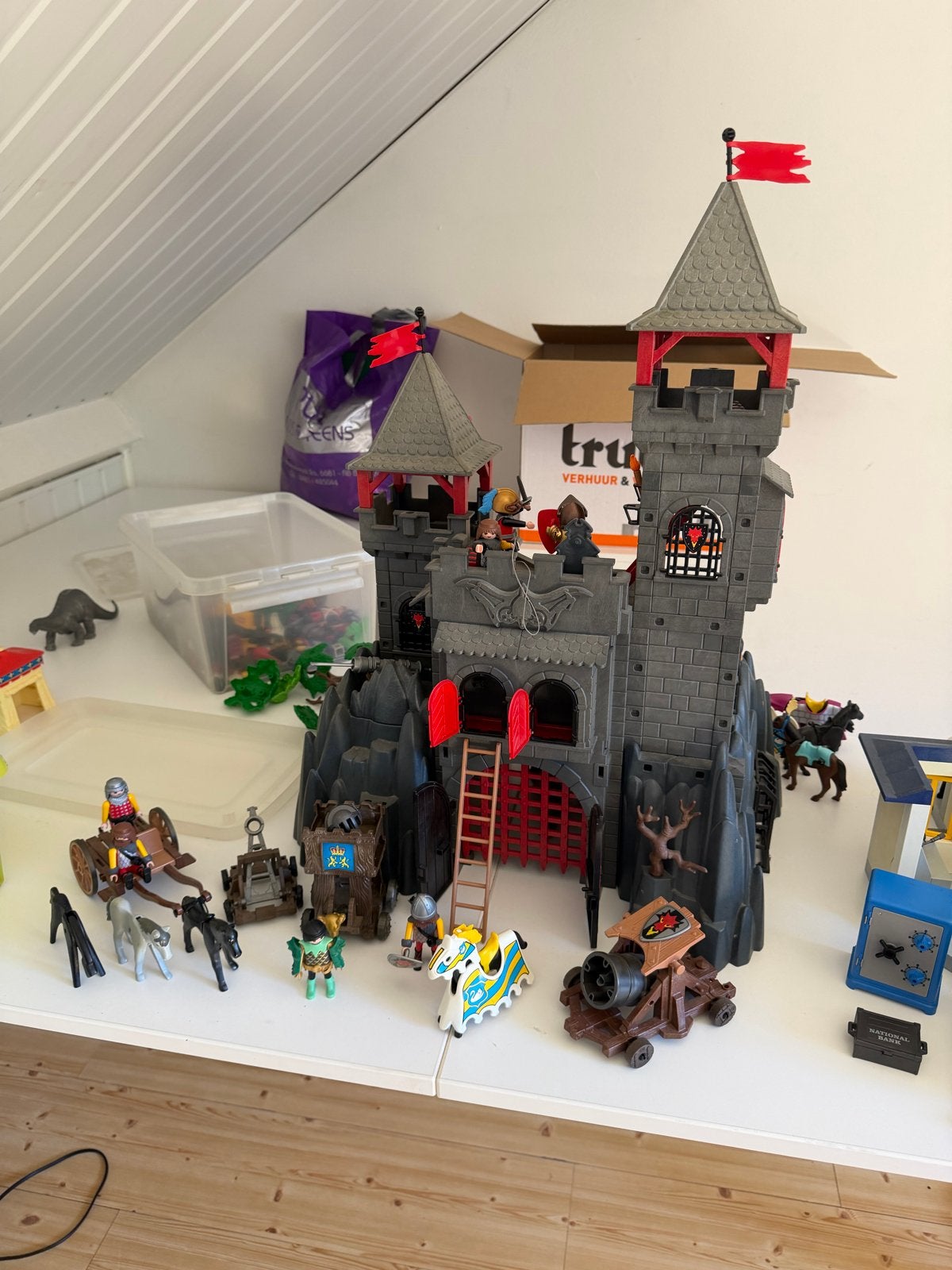 Grote Playmobil verzameling: Kasteel, Piratenschip, Politieb, Kinderen en Baby's, Speelgoed | Playmobil, Gebruikt, Complete set