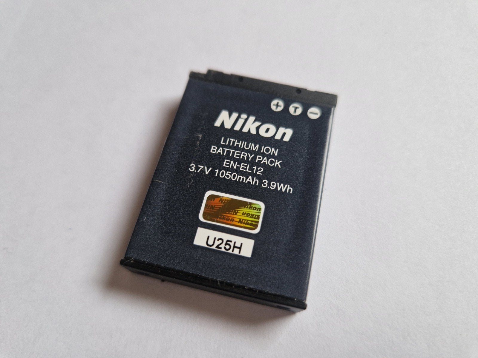 Nikon lithium-ion accu, 3.7V, 1050mAh, Zo goed als nieuw, Accu