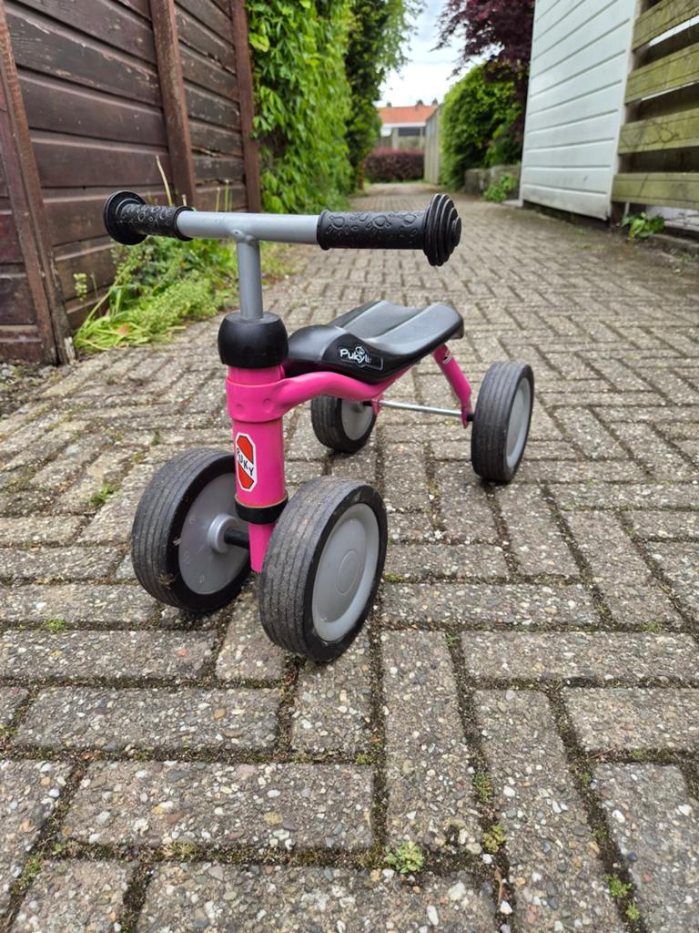 Puky loopfiets 4 wielen roze, Ophalen, Gebruikt, Loopfiets