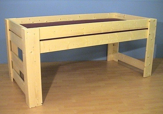 Massief houten hoogslaper 2,8 cm dik, Ophalen of Verzenden, Nieuw, Hoogslaper