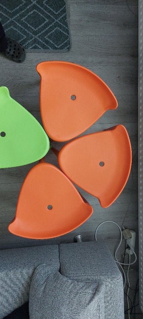Italiaanse Pedrali Happy design krukken waterdicht douche, Huis en Inrichting, Ophalen, Nieuw, Wit, Vijf, Zes of meer stoelen