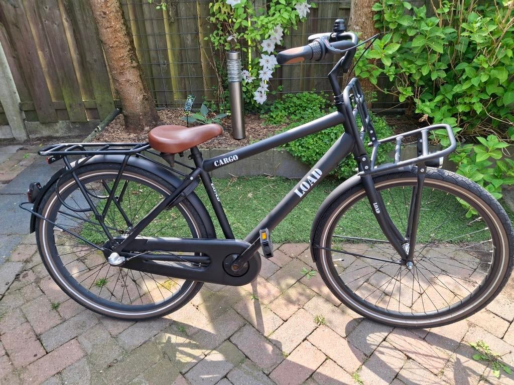 Cargo Load 26 inch jongensfiets matzwart, Terugtraprem, Gebruikt, Versnellingen, Overige merken