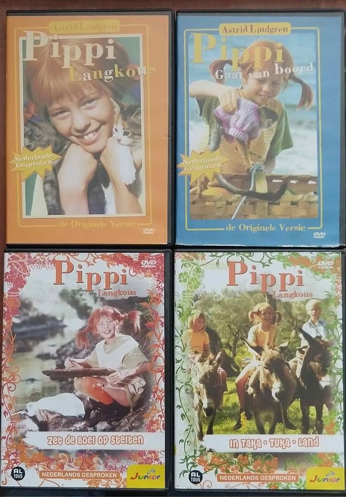 DVD 's + VHS Pippi Langkous + Emil + Astrid Lindgren, Alle leeftijden, Ophalen of Verzenden, Zo goed als nieuw