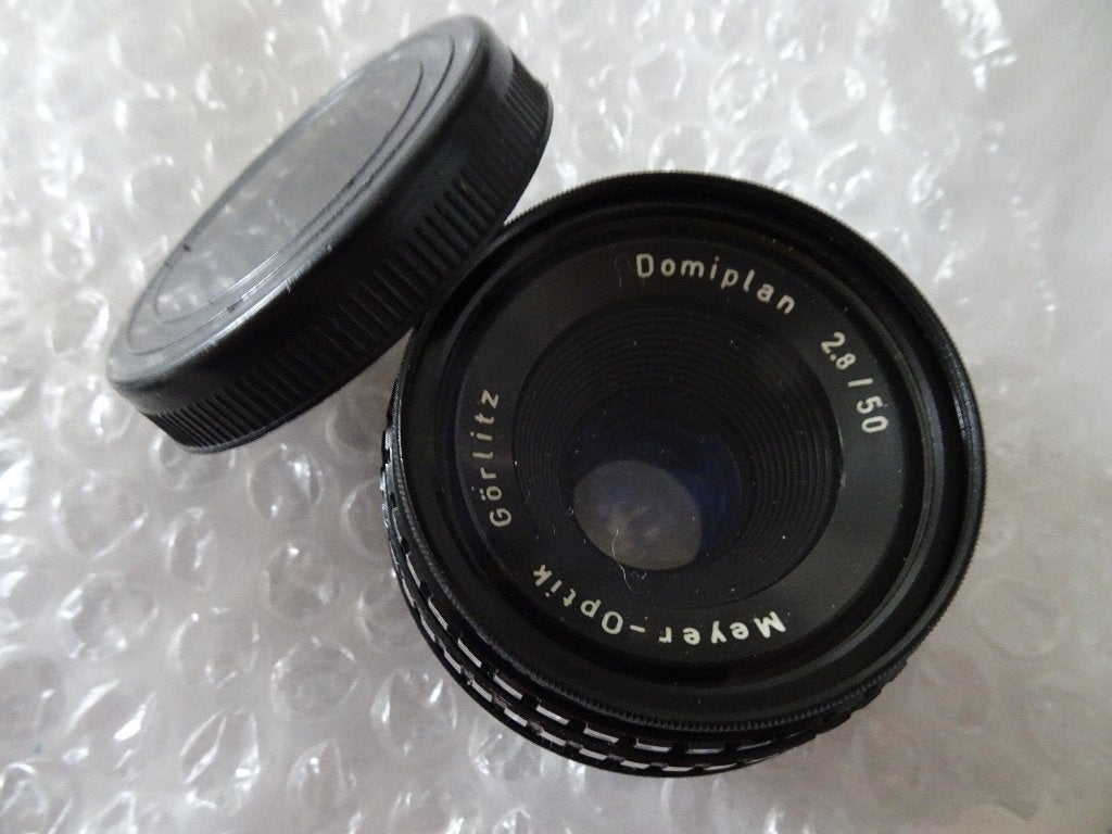 Meyer Optik Görlitz Domiplan lens 2.8/50, Ophalen, Gebruikt