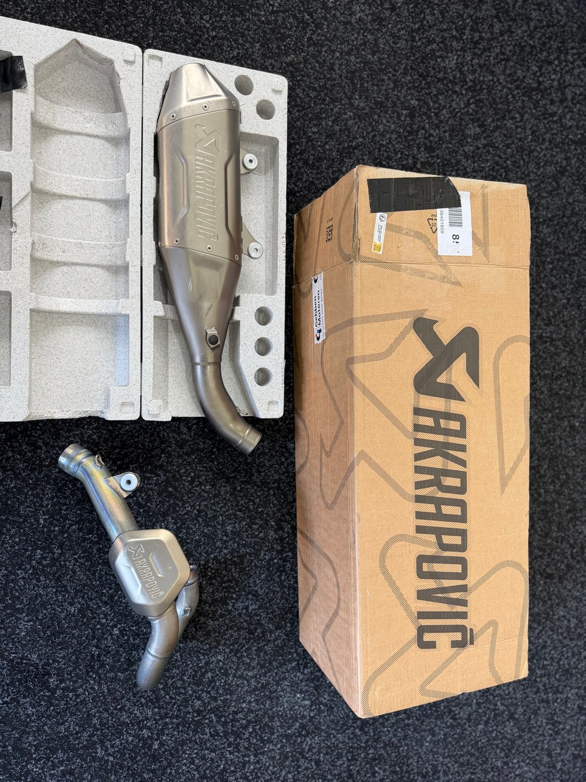 Akrapovic uitlaat KTM SXF Husqvarna GasGas 250/350cc 2023-20, Motoren, Ophalen of Verzenden