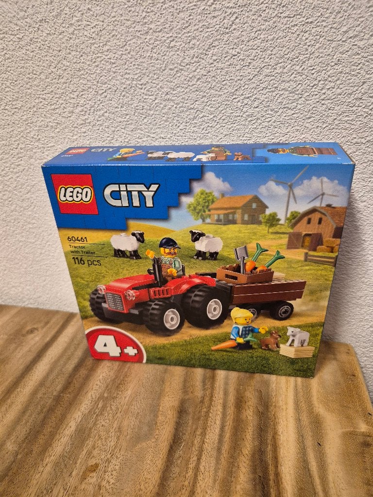 Lego City 60461 Rode tractor met aanhanger en schapen nieuw, Lego, Lego, Lego, Nieuw