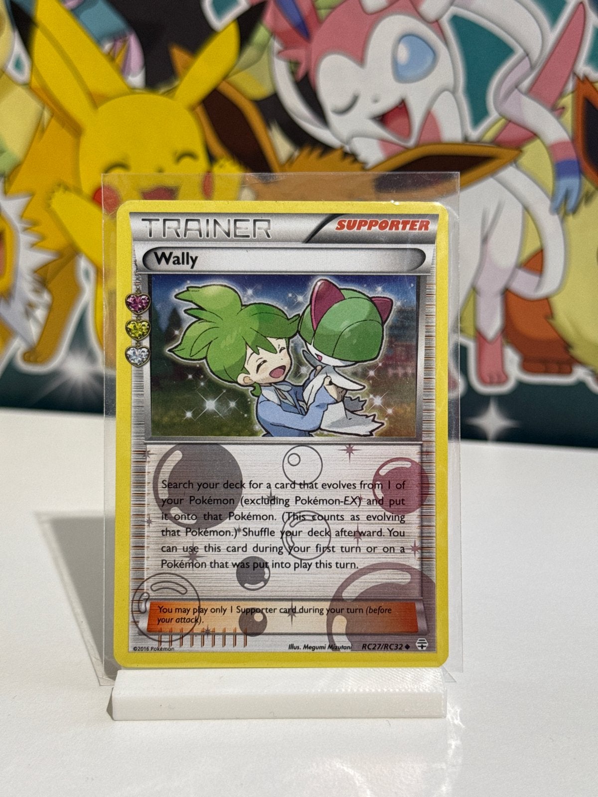 Pokemon Wally Trainer Supporter RC27/RC32, Ophalen of Verzenden, Zo goed als nieuw, Losse kaart