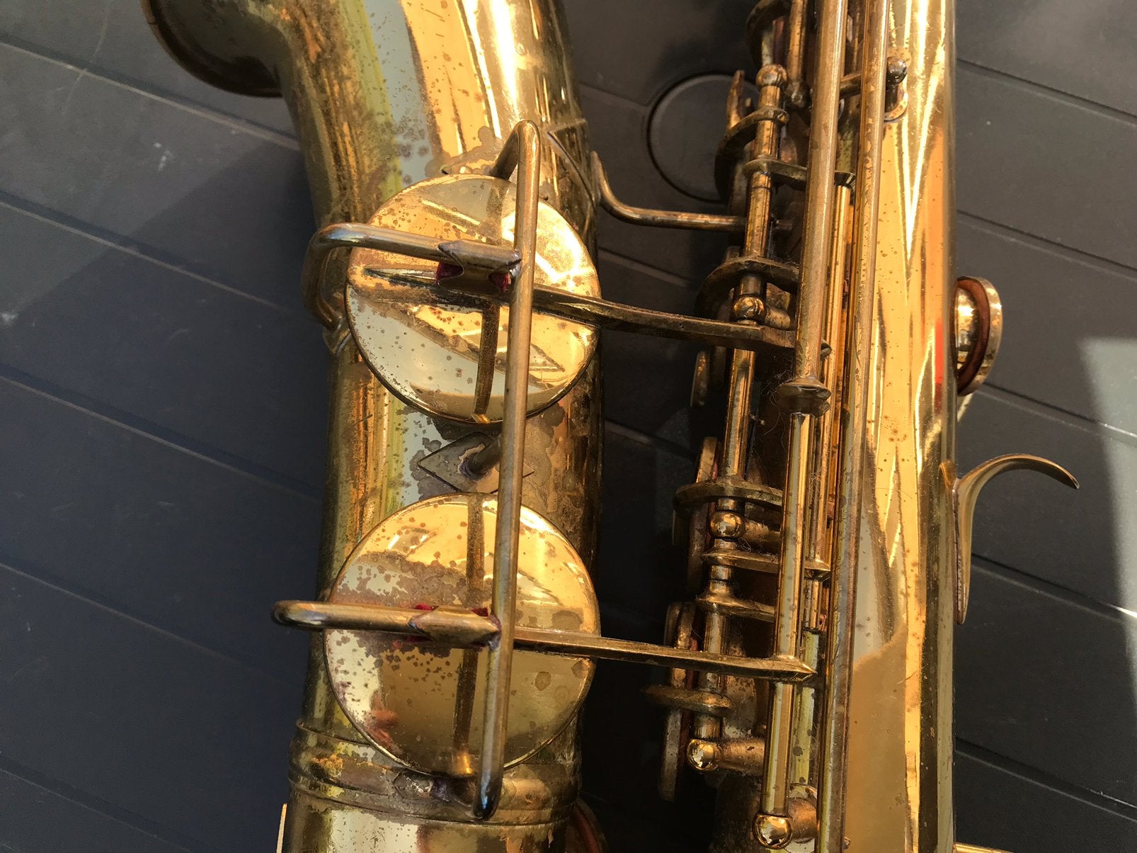 Pan American (CONN) vintage alt saxofoon, Ophalen of Verzenden, Gebruikt, Koperblazer