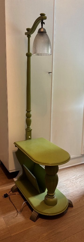 retro klassieke vintage lamp met bijzet tafel, Ophalen, Klassiek design, 100 tot 150 cm, E27 (groot)