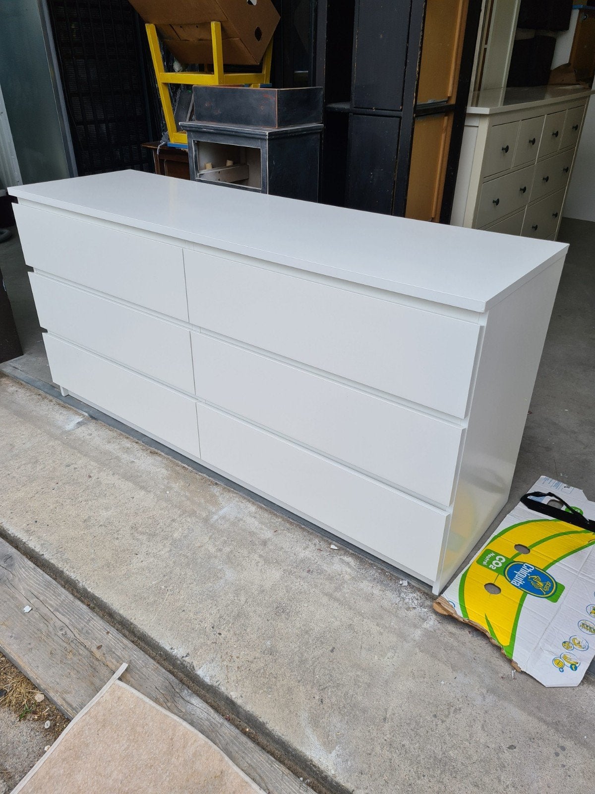 ikea malm ladekast 160 cm breed., Huis en Inrichting, Ophalen, Gebruikt, 5 laden of meer, 150 tot 200 cm