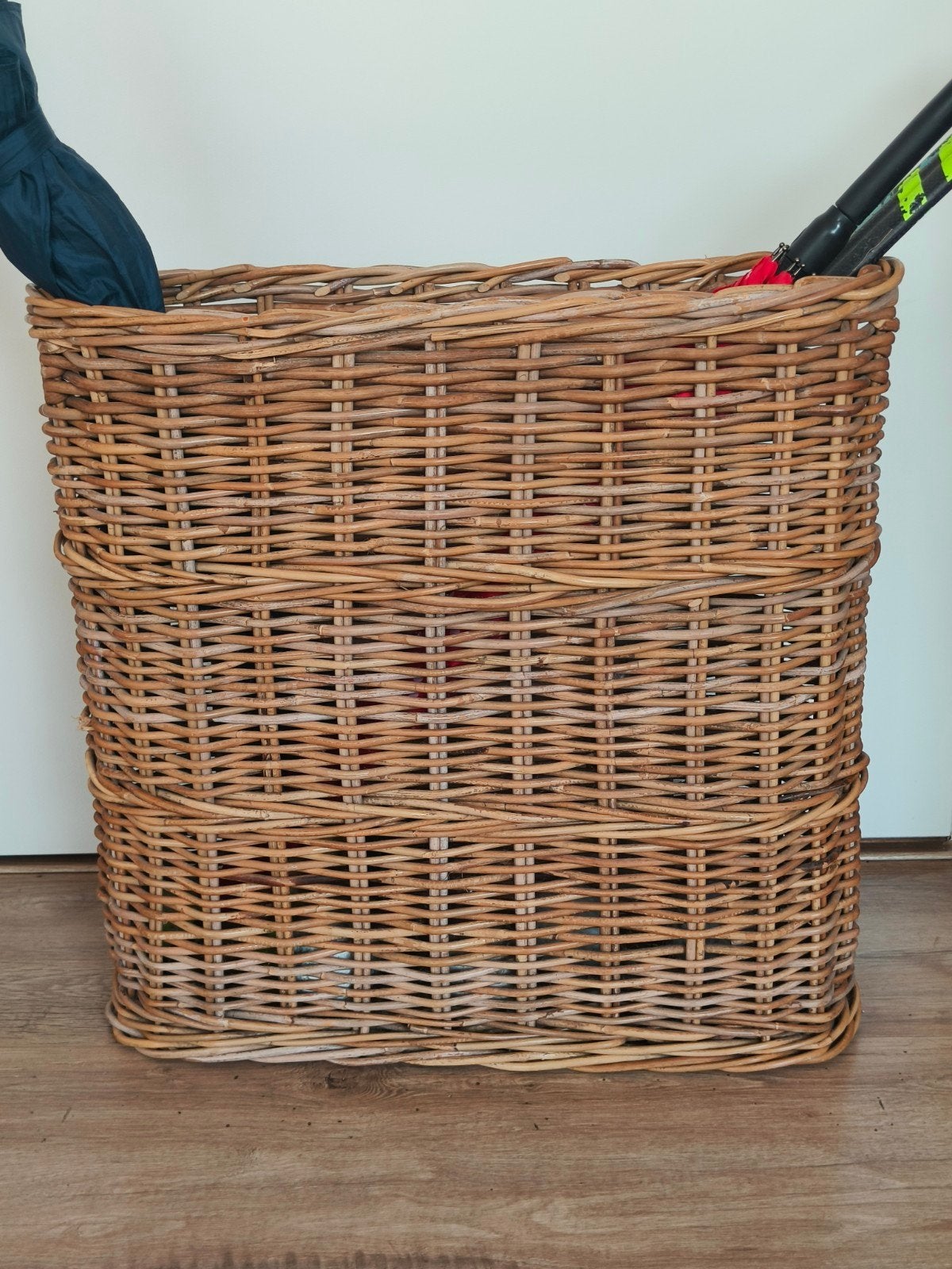 Rotan paraplubak, Ophalen, Riet
