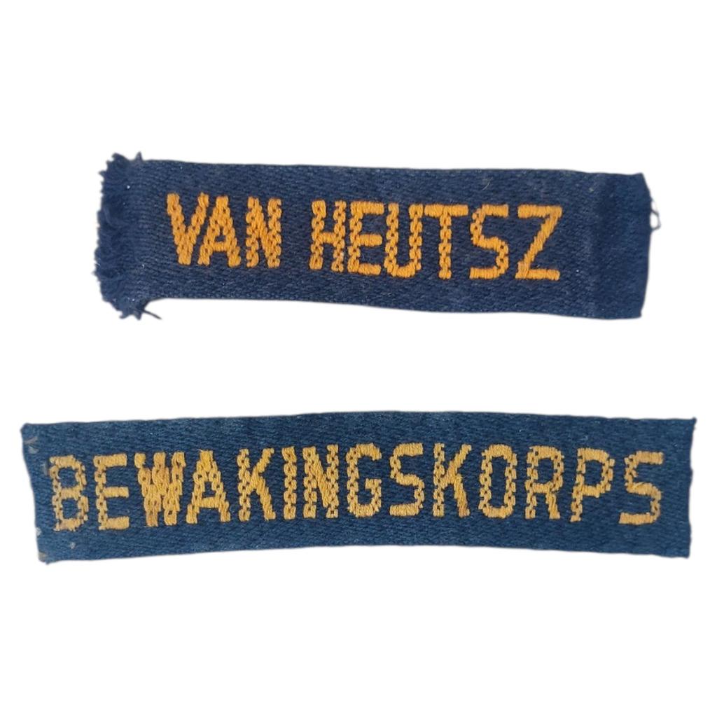 Straatnamen Regiment van Heutsz (RVH) / Bewakingskorps, Ophalen of Verzenden, Landmacht, Nederland, Embleem of Badge