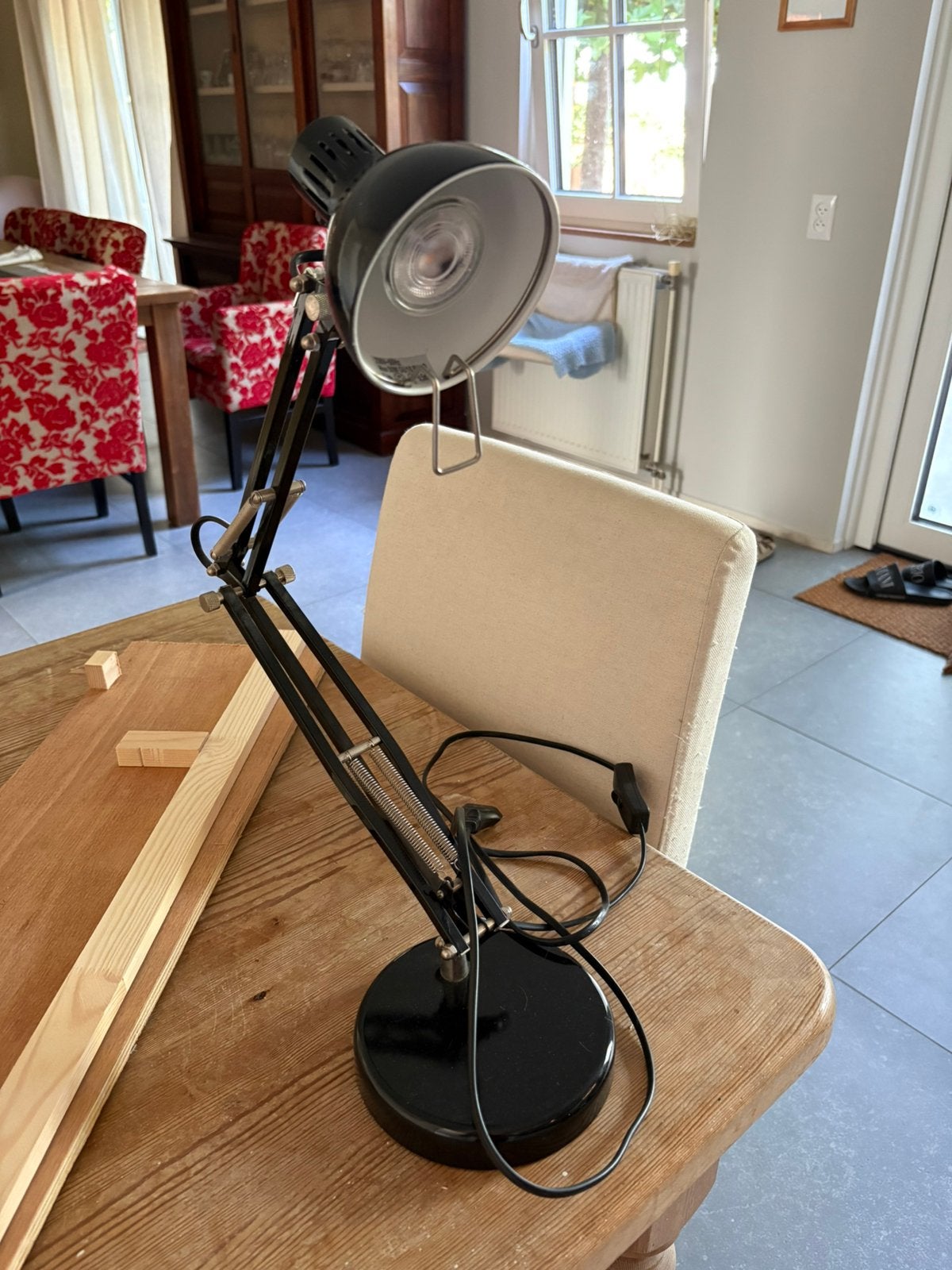 Flexibele bureaulamp, Ophalen, Gebruikt, Bureaulamp, Industrieel