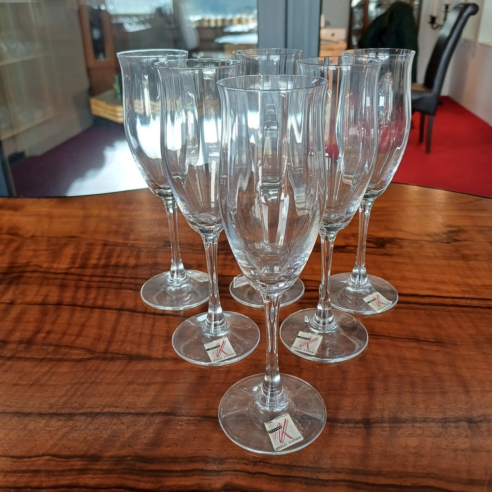 Spiegelau Caroline kristal champagne flutes, Antiek en Kunst, Ophalen of Verzenden