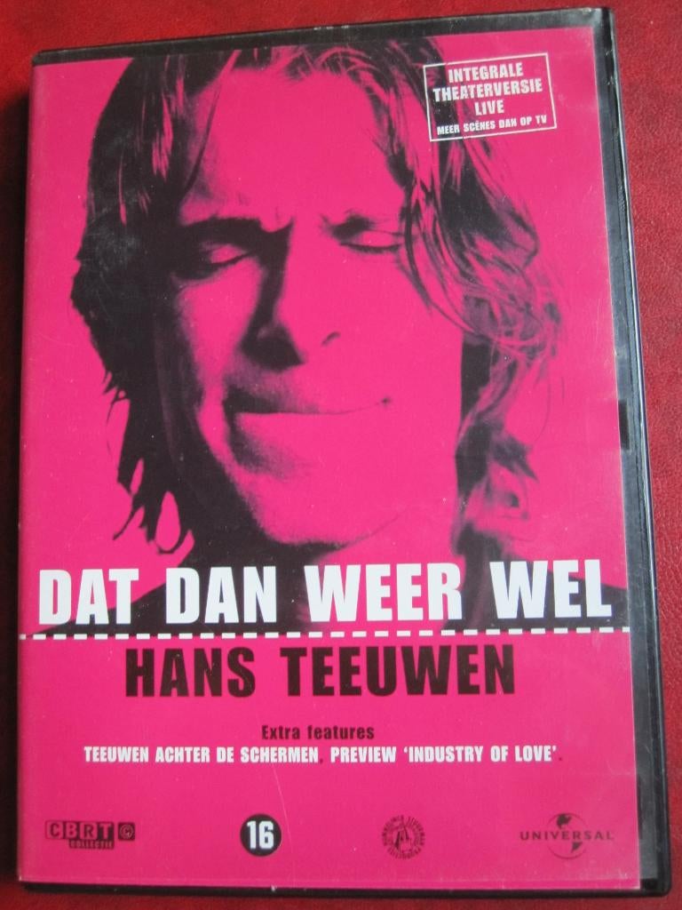Hans Teeuwen Dat dan weer wel, Vanaf 16 jaar, Ophalen of Verzenden, Zo goed als nieuw, Stand-up of Theatershow