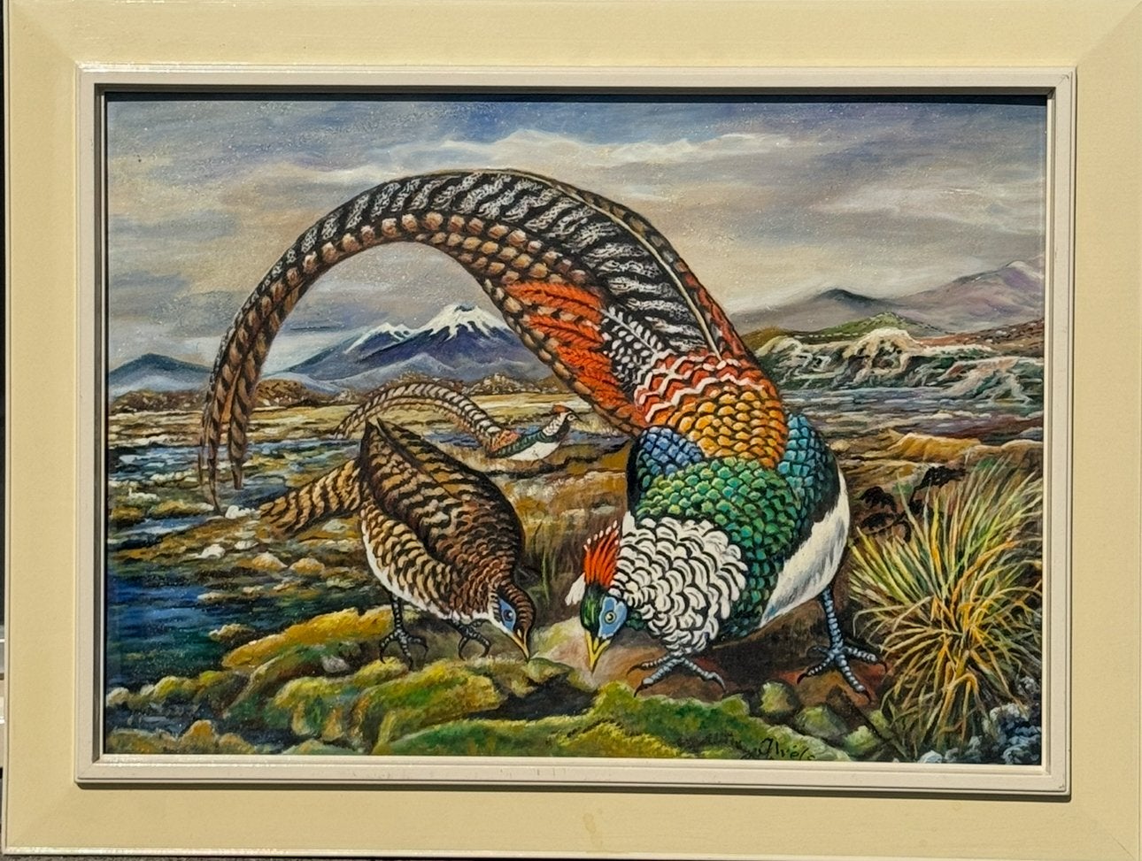 Schilderij fazanten, Ophalen