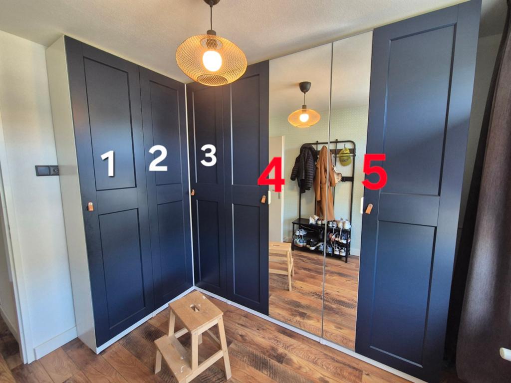 Ikea Pax Kast 236,4 cm hoog met spiegeldeuren, Huis en Inrichting, Kasten | Kledingkasten, Gebruikt, 200 cm of meer, 50 tot 75 cm