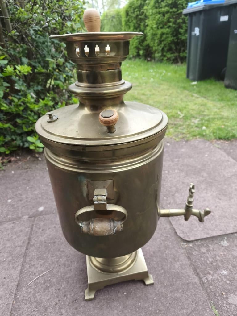 Antieke Samovar - Koperen Theemaker, Antiek en Kunst, Antiek | Koper en Brons, Ophalen, Brons