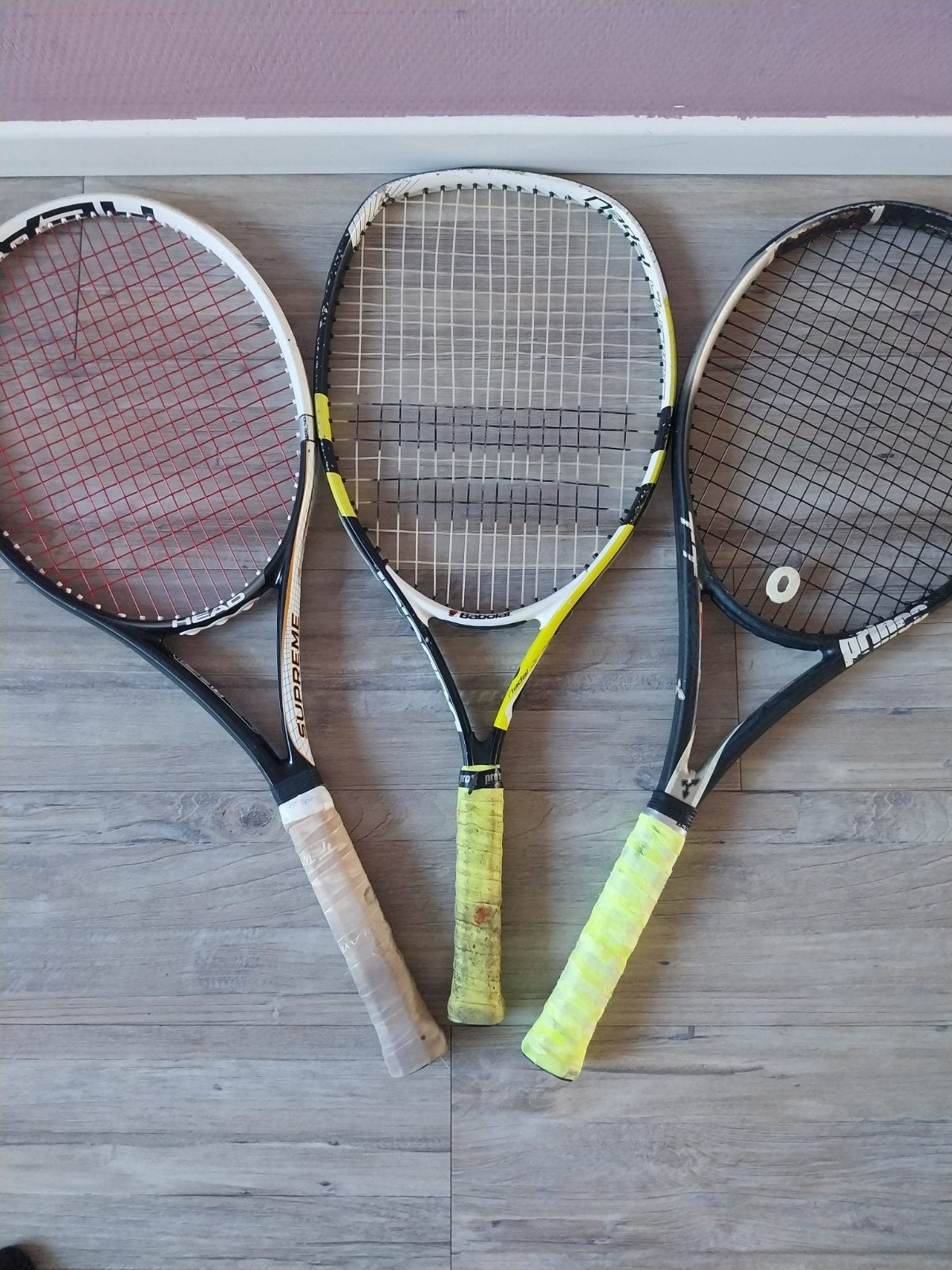 Tennisrackets: Prince, Babolat Nadal Jr, Head Supreme, Ophalen, Gebruikt, L1, Prince