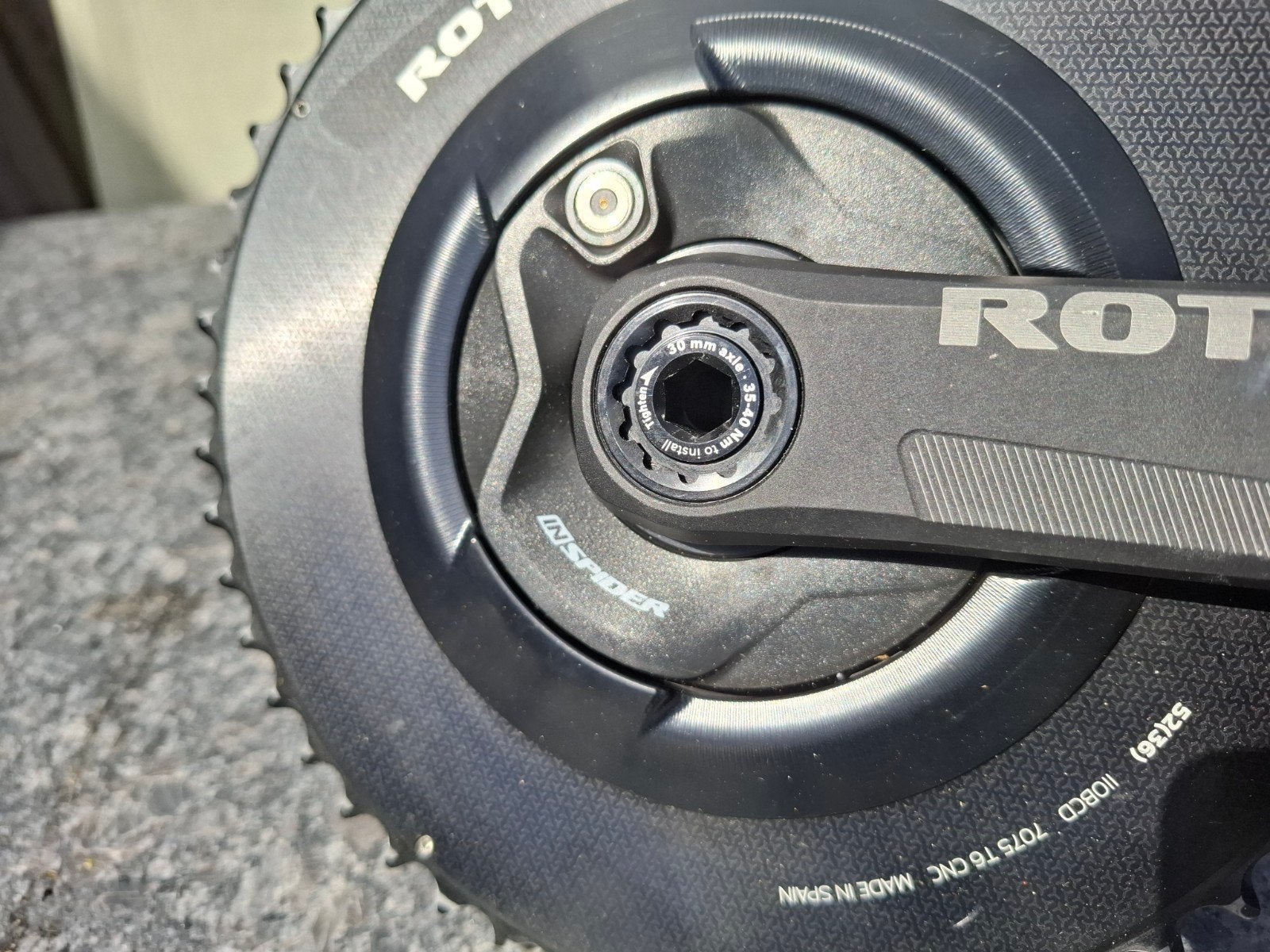 Als Nieuw: ROTOR Inspider powermeter ANT+/Bluetooth, Fietsen en Brommers, Fietsonderdelen, Crankstel of Pedalen, Ophalen of Verzenden