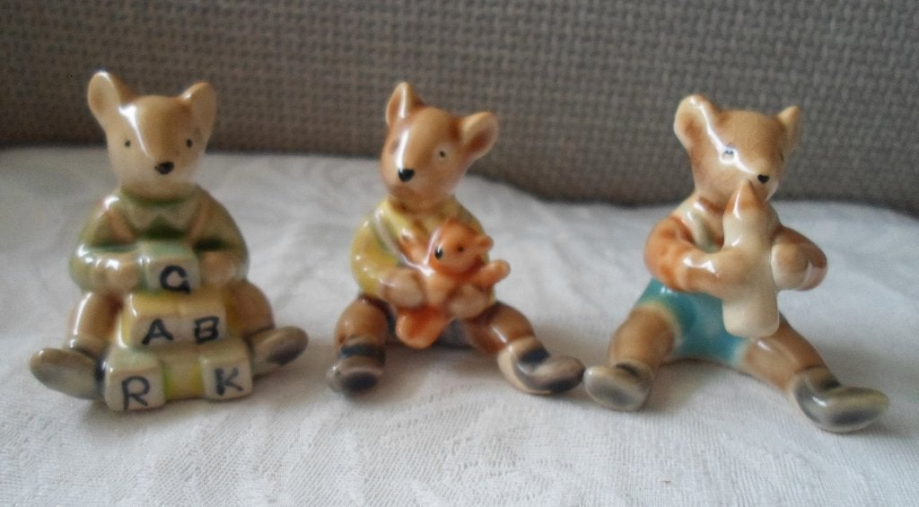 3 Porseleinen babymuisjes. Albert Kessler., Verzamelen, Beelden en Beeldjes, Ophalen of Verzenden, Zo goed als nieuw, Dier