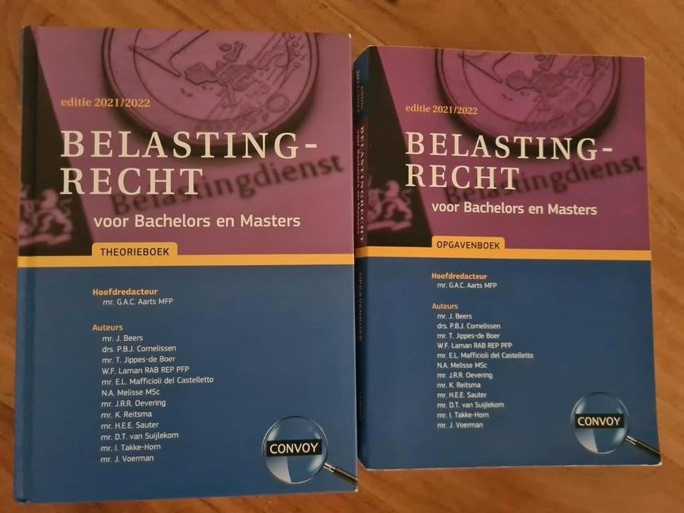 Belastingrecht Bachelors/Masters Theorie & Opgavenboek, Ophalen of Verzenden, Zo goed als nieuw, HBO