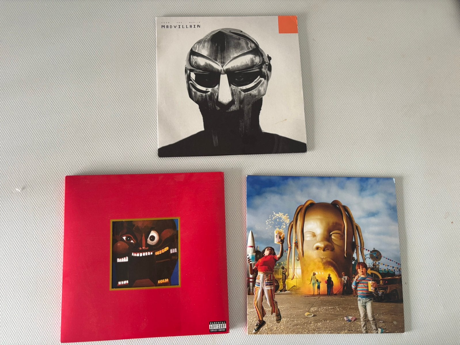 3 rap lp travis scott, kanye west, mf doom, Ophalen of Verzenden, Zo goed als nieuw