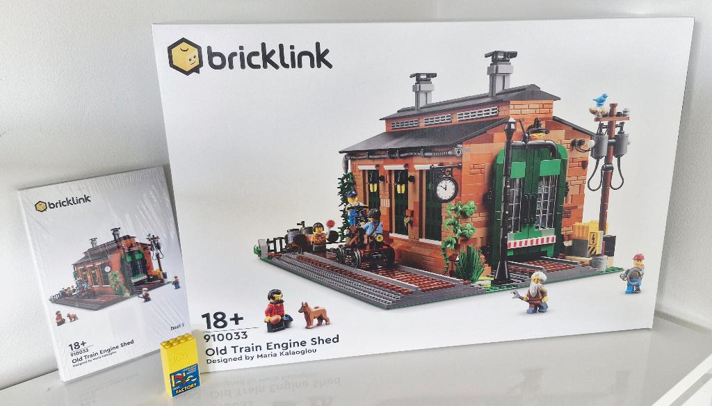 Lego 910033 Bricklink Old Train Engine Shed (zeldzaam), Overige thema's, Lego, Nieuw, Ophalen of Verzenden